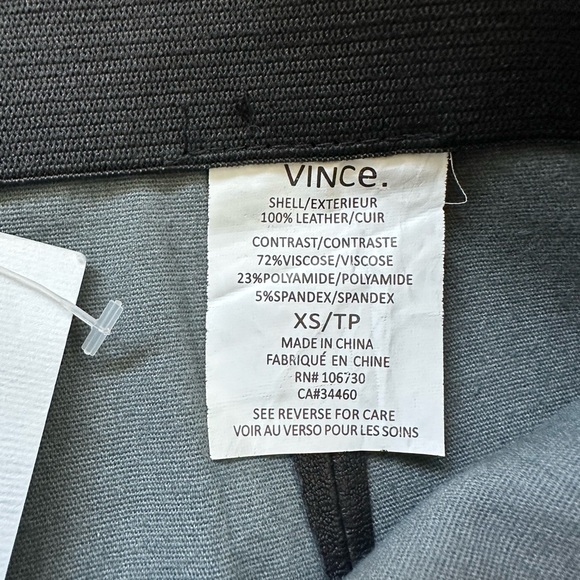 Vince Black Leather Leggings - Picture 5 of 8